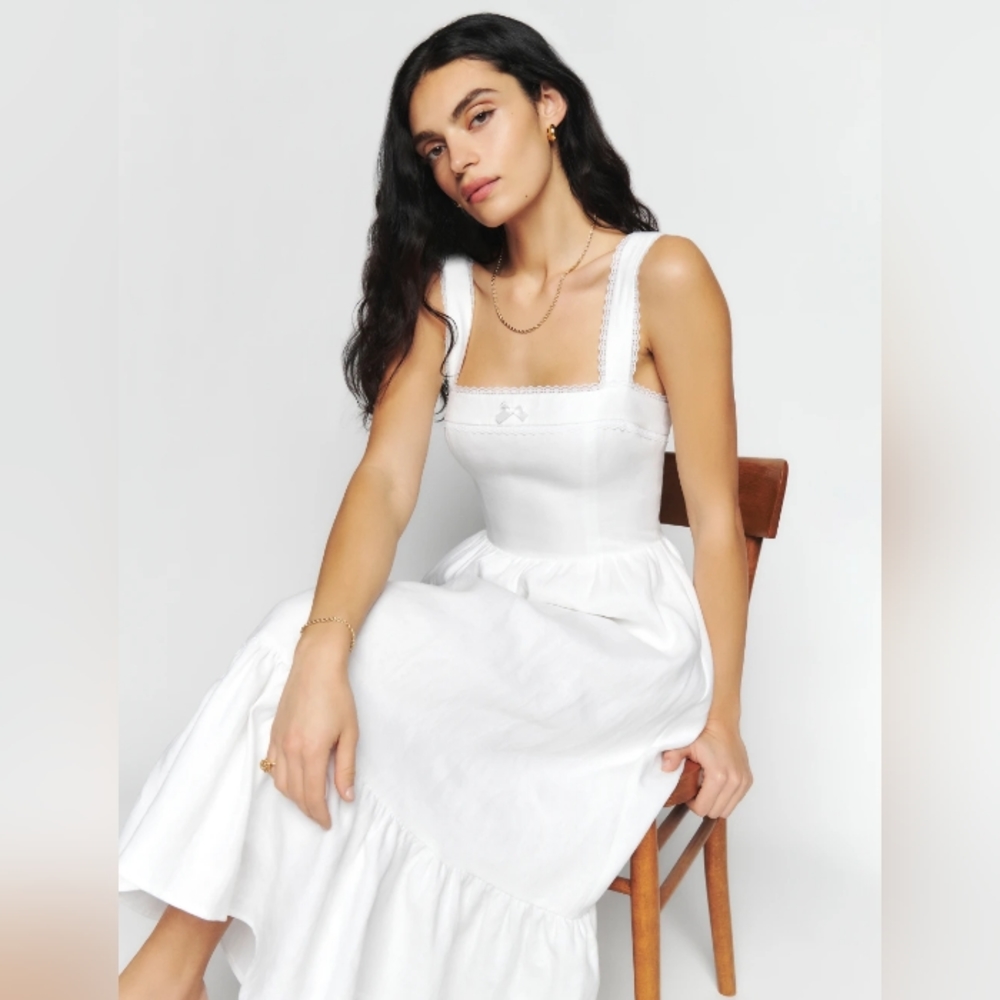 Reformation White Maxi Dress